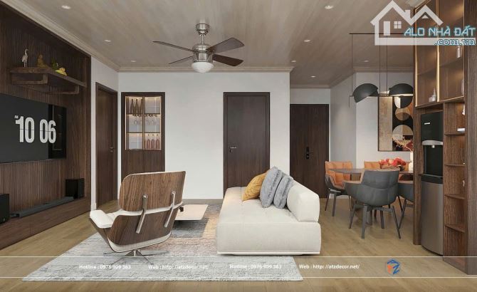 Bán căn chung cư Thương Mại Cường thịnh 3 ngủ dt 98m giá 6.050tr