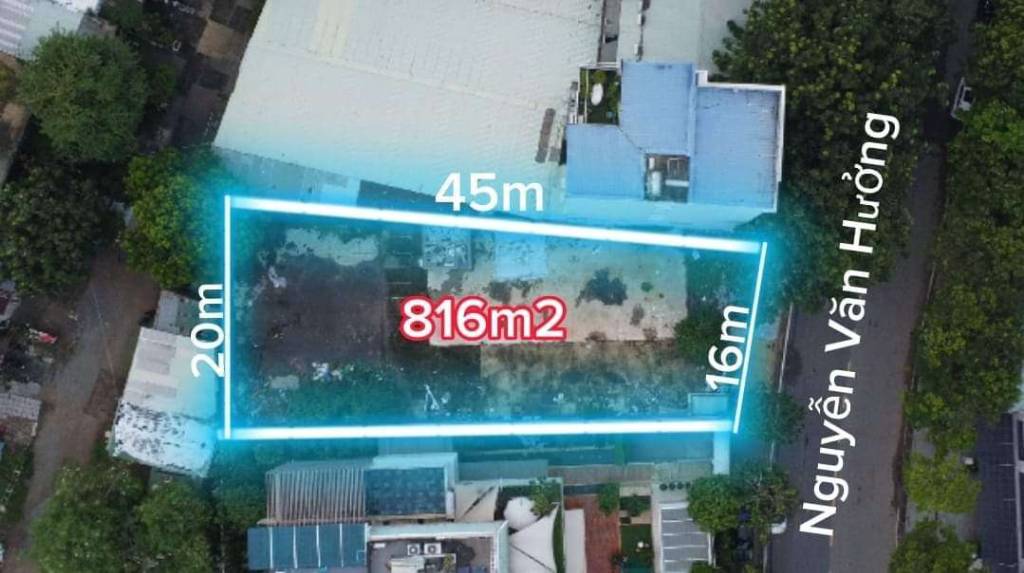 BÁN ĐẤT MẶT TIỀN NGUYỄN VĂN HƯỞNG, THẢO ĐIỀN QUẬN 2, 16X45M TIỀM NĂNG ĐẦU TƯ