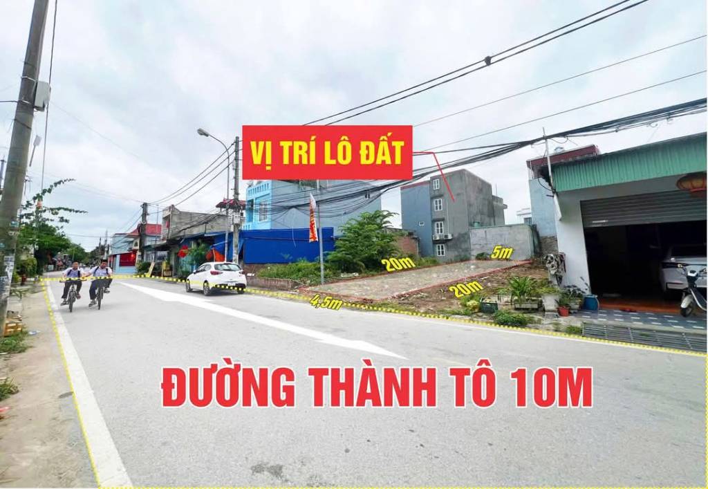 Chính chủ bán đất Thành Tô Hải An, 95m2 làm việc trực tiếp chủ nha