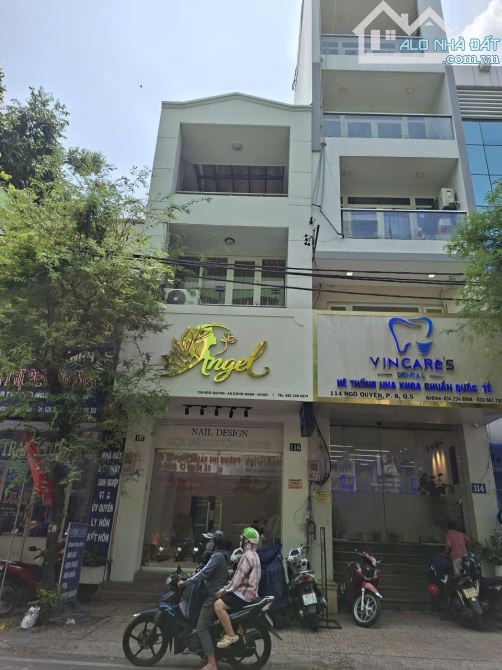 Nhà 2 Mặt tiền Ngô Quyền Q.5 gần BV ĐH Y Dược DT 80m2 4 tầng giá 30 tỷ TL