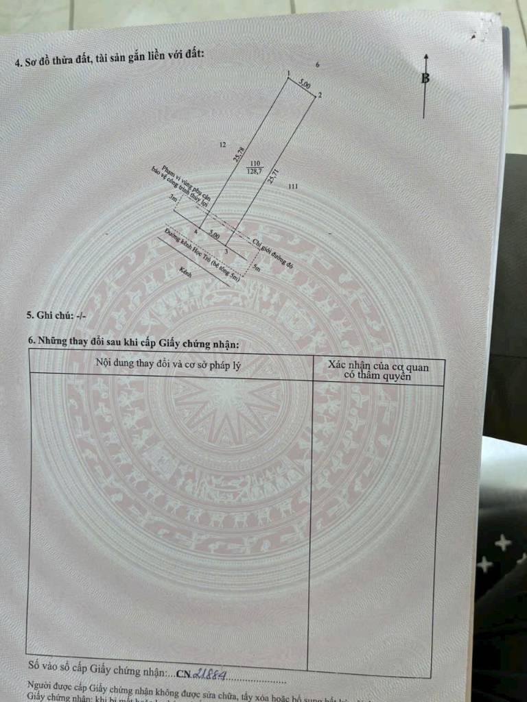 Bán 4 lô thổ cư liền kề mặt tiền Kênh Học Trò , xã Thanh Phú dt 128m2 giá 2,6 tỷ / lô