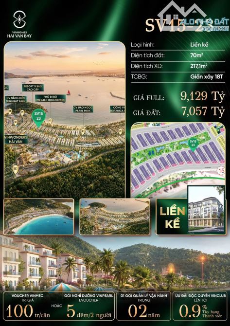 BÁN DUY NHẤT CĂN LÕI TRUNG TÂM SV15-23 HẢI VÂN BAY | VIEW BIỂN ĐẸP, GIÁ CHỈ 9,12 TỶ
