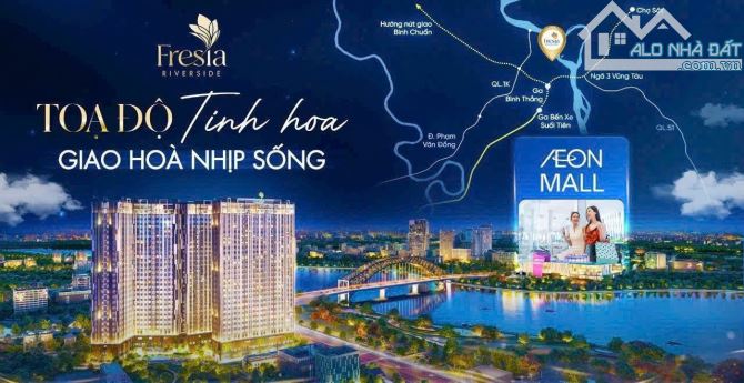 Fresia Riverside – Căn hộ cao cấp view sông, trung tâm Biên Hoà, chỉ 2 tỷ/căn/2pn