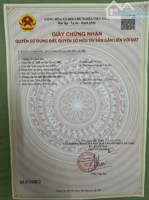 BÁN NHÀ GỐC 3 TẦNG HẺM HỒ BÚNG XÁNG