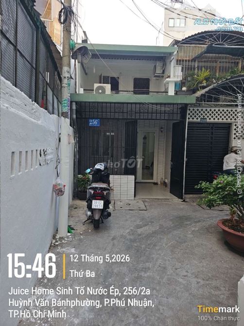 Nhà 54M2 hẻm thẳng 1 sẹc cách đường HVB 20M vuông nở hậu sân rộng 4M