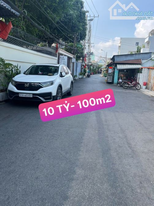 9 TỶ 900- DÃY TRỌ 100m² (10 PHÒNG + 1 MẶT BẰNG) - XE HƠI TRÁNH NHAU- DÒNG TIỀN 25Tr/THÁNG