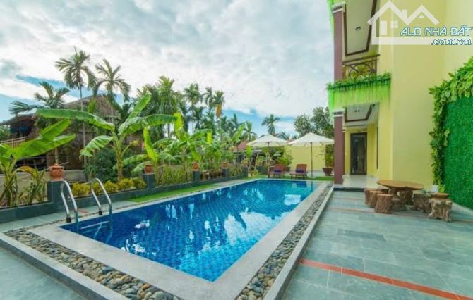 VILLA DÒNG TIỀN, MẶT TIỀN DX 17, HỘI AN, 480M2, NGANG 17M, 10 PN,