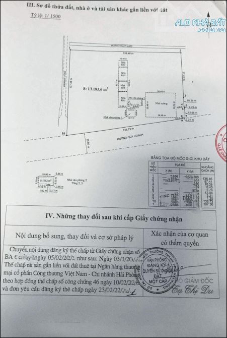 BÁN KHO XƯỞNG BÊN DƯƠNG KINH – DIỆN TÍCH 13.183 m² – GIÁ CHỈ 5 TRIỆU/M²