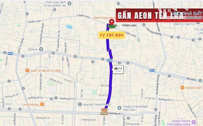 Bán nhà hẻm xe hơi 68 Chiến Lược, 4 x 16m, 2.5 tấm, 5.5 tỷ. Gần Aeon Mall Tên Lửa