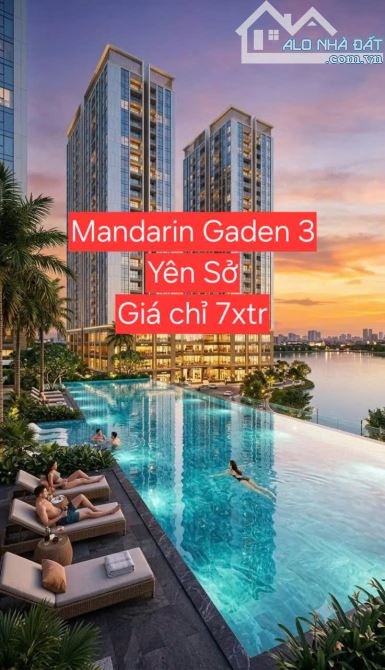 7xtr Sống chuẩn resort - Tầm view Panorama tại Mandarin Garden 3 Yên Sở - Hòa Phát