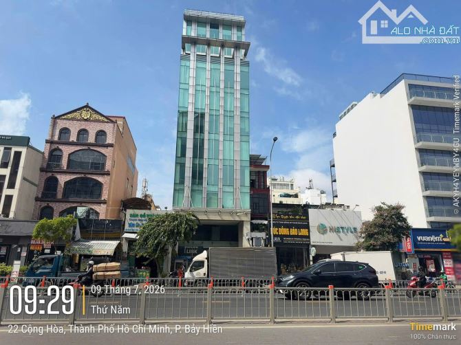 BUILDING VĂN PHÒNG CỘNG HÒA - TÂN BÌNH - 9,5X32M - 2 H 11 TẦNG - TN 400TR/TH - GIÁ 169 TỶ