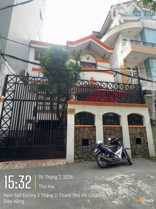 Nhà Đẹp Hẻm Xe Hơi đường 3 Tháng 2 Q10 Dt 7,4m x 24m nở 11m cn 200m2 Hầm 3 Tầng Chỉ 36 Tỷ