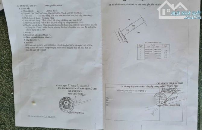 Bán Gấp Căn nhà Cấp 4 ngay tân Phú Trung Củ Chi 730triệu Sổ hồng rieng Săn 128m2 bao phí