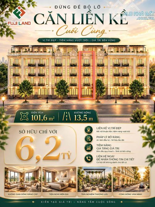 ⏳ CƠ HỘI CUỐI CÙNG: SỞ HỮU LIỀN KỀ ĐÀO TẤN DIAMOND – CHỈ 6,2 TỶ!
