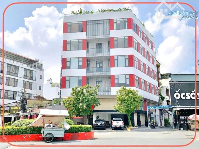 BÁN TÒA NHÀ VĂN PHÒNG GÓC 2 MẶT TIỀN – TÂN PHÚ DT:12x22 KC; Hầm 7 tầng ST Làm 60 P KS