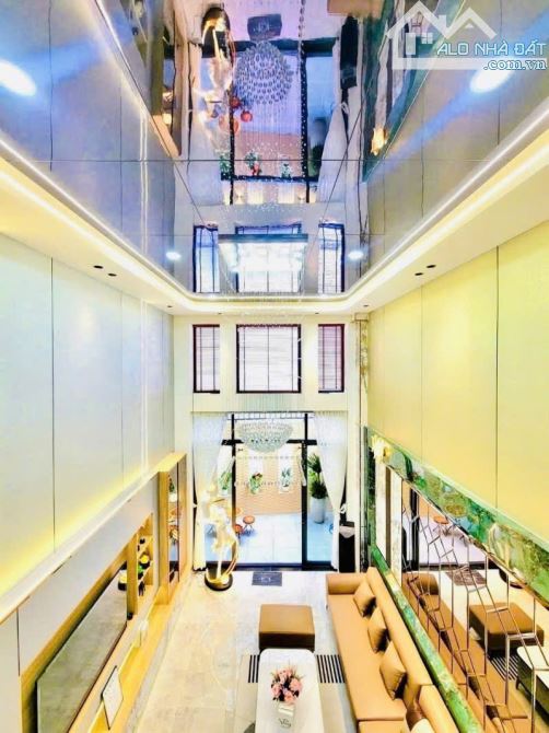Bán nhà đẹp 6 lầu hẻm 535 Thống Nhất 100m2 có T.máy gần trường Phan Tây Hồ tặng NT 12.8 tỷ