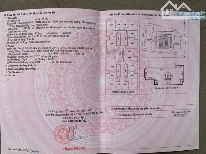 Chính chủ cần bán chung cư Bim 30 tầng căn 1 ngủ cộng 1 diện tích 51m chỉ 1tỷ9