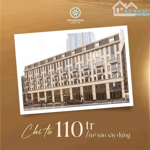 THE HERITAGE LÁNG HẠ - 25 CĂN TOWNHOUSE ĐỘC BẢN GIỮA LÕI THỦ ĐÔ