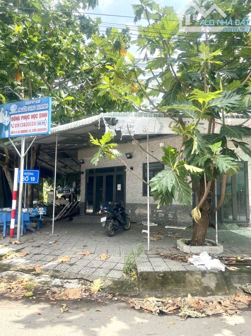 cho thuê nhà góc 2 mặt tiền đường số 19 cồn khương, trệt lầu, giá 10 Triệu