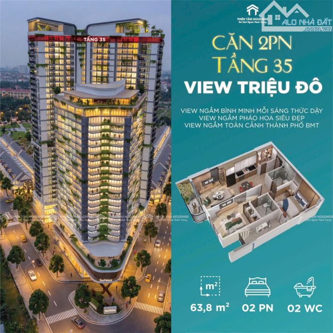 ECO PALACE CĂN 2 PHÒNG NGỦ HƯỚNG ĐÔNG MÁT MẺ - VIEW NGÃ SÁU: Giá 3.15 tỷ