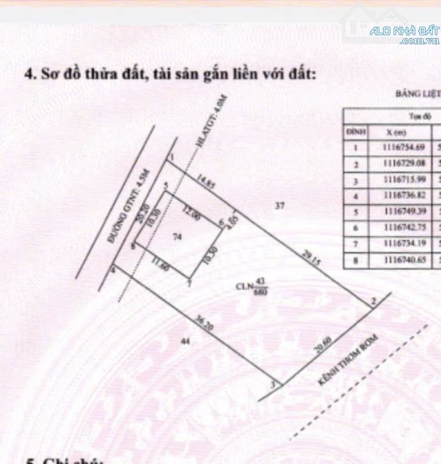 🏠BÁN NHÀ + KHO 1000M² 2 MẶT TIỀN SÔNG – CỜ ĐỎ – 122M² THỔ CƯ – 4.6 TỶ TL.