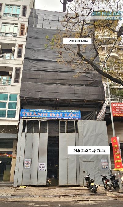 Bán Tòa Văn Phòng 9 Tầng Có Hầm Ngay Ngã 4 Tuệ Tĩnh 205m2 Mt8,5m Đủ GPXD, PCCC Giá 1,25 Tỷ