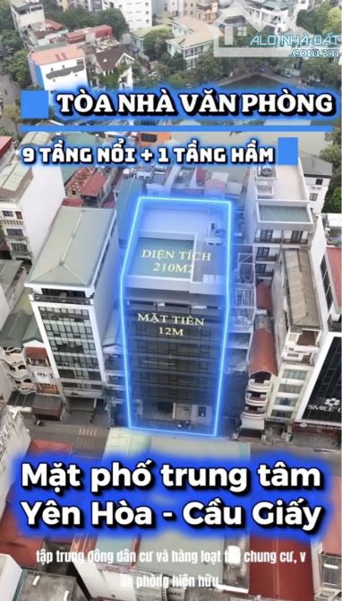 NGUYỄN THỊ ĐỊNH – TÒA VĂN PHÒNG HẠNG – 9 TẦNG NỔI + 1 HẦM – 2 THANG MÁY – PCCC. GIÁ 230 TỶ