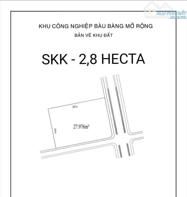 CHUYỂN NHƯỢNG 2.8ha ĐẤT KCN Bàu Bàng Mở Rộng, Bình Dương