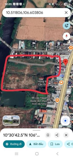 Bán đất ngoài khu công nghiêp đường quốc lô 50 , Thi Trấn Cần Đước ,Tỉnh Long An