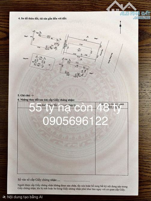 Chủ cần tiền bán gấp căn Biệt Thự 3 tầng + tum Thăng Long Giá 45 tỷ 293m Ngang 12m