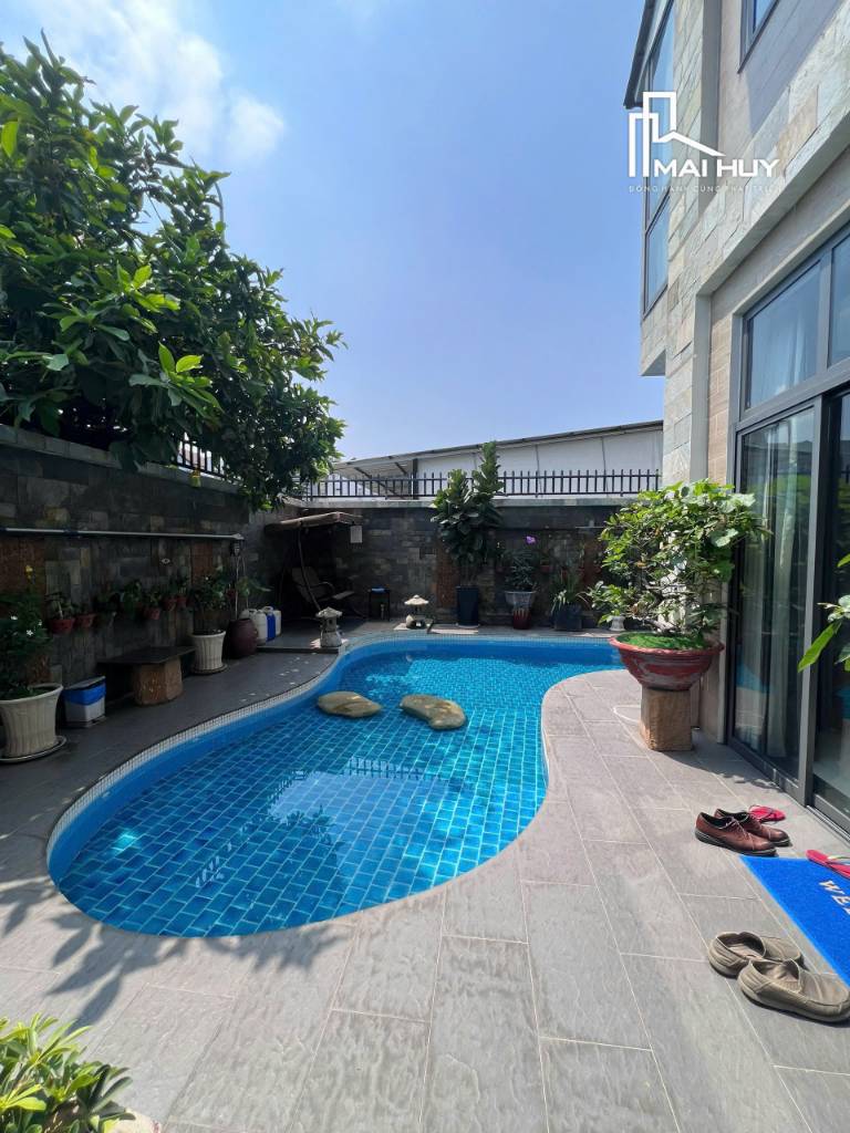 Biệt thự Thân Văn Nhiếp, KDC Văn Minh, An Phú, dt 300m2 hồ bơi sân vườn giá chỉ 60 tỷ