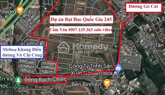 Cập nhật thông tin mua bán đất nền dự án Đại Học Quốc Gia Gò Cát 882 phường Phú Hữu quận 9 Thủ Đức