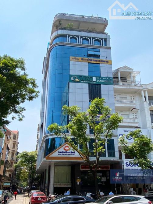 BÁN TÒA NHÀ VĂN PHÒNG MP HOÀNG SÂM, 110M, 7T, THANG MÁY, DOANH THU 100TR/THÁNG, HƠN 50 TỶ