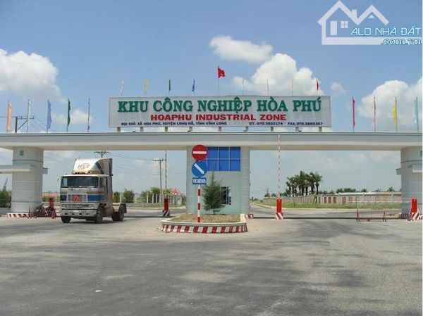 Bán đất trong khu công nghiêp hòa phú , TP Vĩnh Long