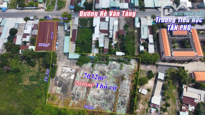 Bán đất tặng 8800m2 đường hồ văn tăng , Tân Phú Trung , Huyện Củ Chi TPHCM
