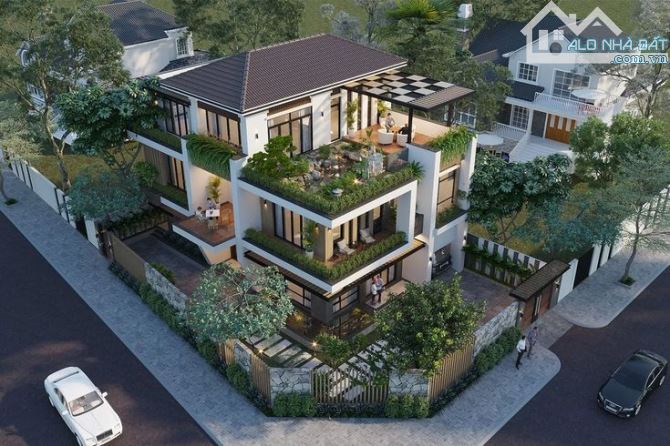 🔥 BIỆT THỰ SÂN VƯỜN 2 MẶT TIỀN – GẦN LÀNG ĐH FPT – 776M² 📍 GẦN SÔNG CỔ CÒ THOÁNG MÁT✍️