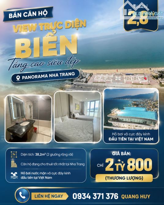 🔥 CĂN HỘ PANORAMA TẦNG CAO – VIEW TRỰC DIỆN BIỂN, GIÁ CHỈ 2,8 TỶ! 🌊🏙️