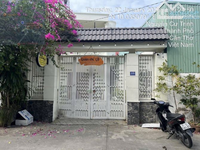bán nhà trệt lầu, mặt tiền đường nguyễn cư trinh, gần đường mậu thân, đại học cần thơ