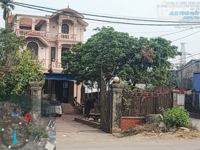 Bán căn góc biệt thự 3 tầng và 2 nhà mái bằng gần 750m2 mặt đường 359 Tam Hưng Thuỷ Nguyên