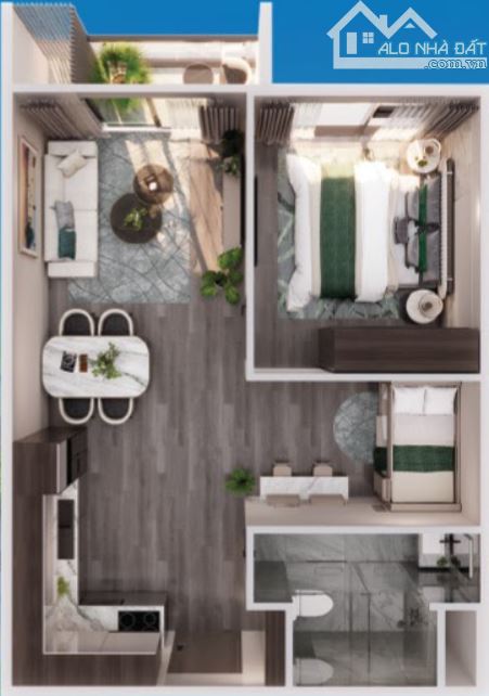 Mua căn hộ không áp lực - 47.16m Căn 1PN+ Đông Bắc Imperia Ocean City M1.0915A