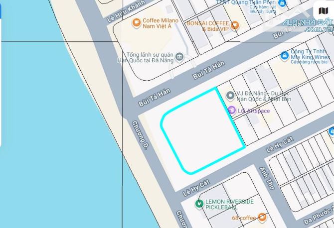 *Quá rẻ!! Lô 2.100m2, Góc 3 mặt tiền Chương Dương - Bùi Tá Hán, View Sông, chỉ 72tr/m2