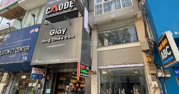 Nhà bán mặt tiền 79A đường 3/2, P. Vườn Lài, TP.HCM. -Diện tích: 3x9, 25m² giá 12 tỷ