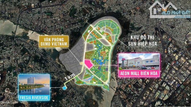 Căn hộ trung tâm, ven sông TP.Đồng Nai, chỉ 2,2 tỷ/căn/2pn
