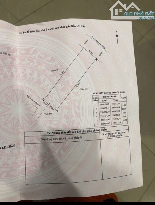 Bán lô đất tuyến 2 Võ nguyên giáp, ngay sau tiệc cưới pandora 100m ngang 5 giá 10,8 ty