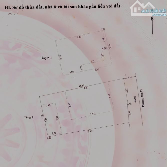 🔥 Nhà 3 tầng 3 mê kiên cố đường Mai Dị , gần chợ Hoà Cường - Diện tích 110m2 ,