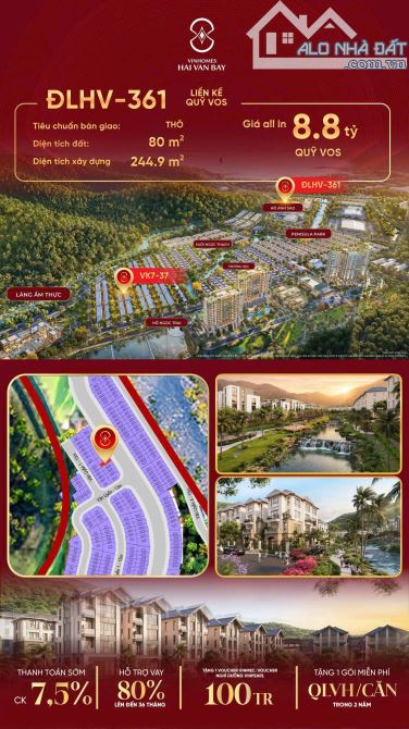 🔥 ĐLHV-361 – LIỀN KỀ QUỸ VOS | PHÂN KHU BẠCH VÂN – VINHOMES HẢI VÂN BAY