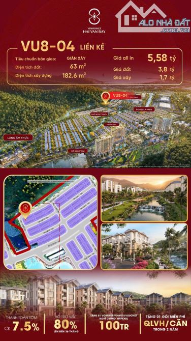 🔥 VU8-04 – LIỀN KỀ | VINHOMES HẢI VÂN BAY