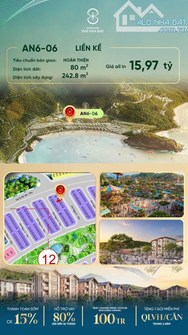 🔥 AN6-06 – LIỀN KỀ | VINHOMES HẢI VÂN BAY