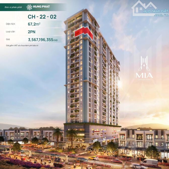 Căn góc Mia Ngô Thì Nhậm tầng 22 - View biển và thành phố - Giá gốc chủ đầu tư