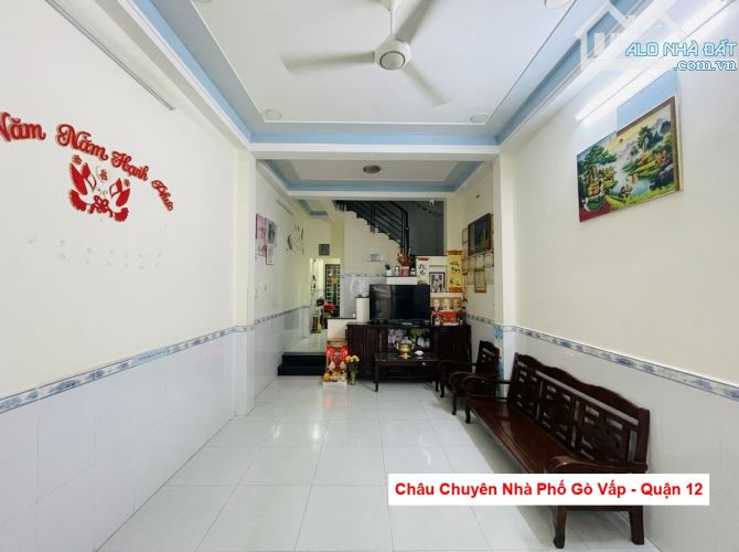 GẦN NGUYỄN VĂN KHỐI - 72M2 5PN, HẺM RỘNG VÀO NHÀ, CÓ HIÊN, BÁN NHÀ P. THÔNG TÂY HỘI GÒ VẤP